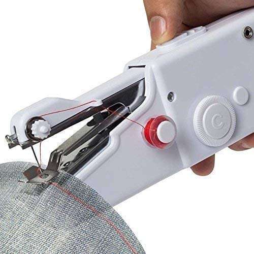 Mini Sewing Machine | No Tailor Needed From Now | Amazon | Electric Handy Stitch Mini Hand Sewing Machine | Stapler Style Mini Machine | Home Tailoring Silai Machine | Emergency Stitching Handheld Sewing Machine For Emergency Stitching